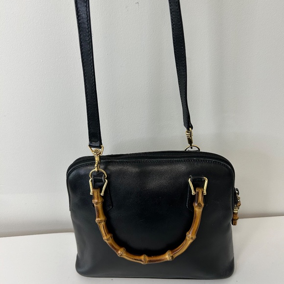 Vintage Gucci Bamboo Leather Crossbody Mini Bag - Picture 10 of 14